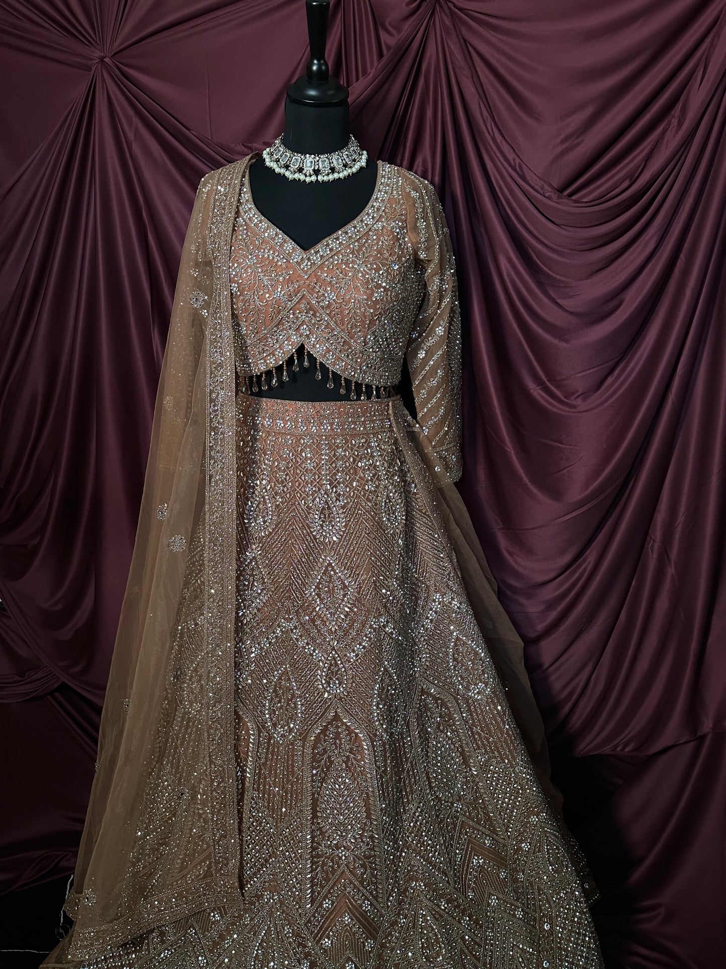 Lehenga Terracota