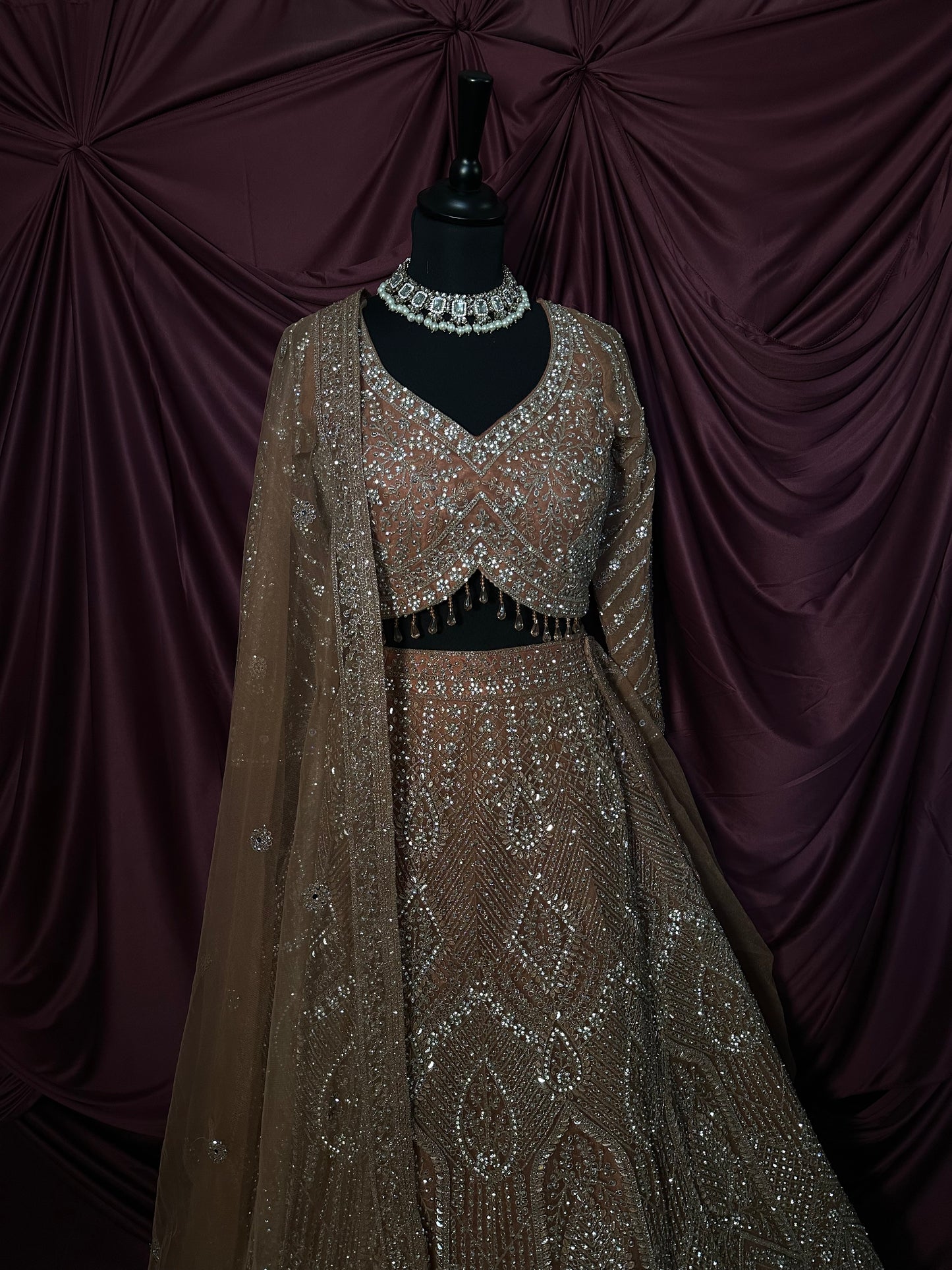 Lehenga Terracota