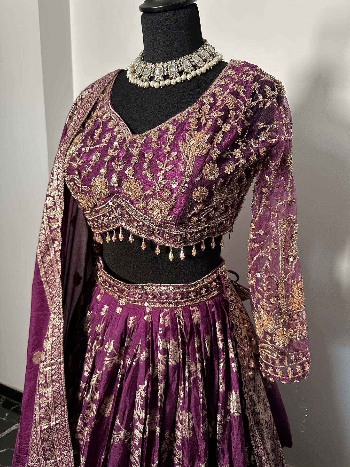 Lehenga Prune Maharani