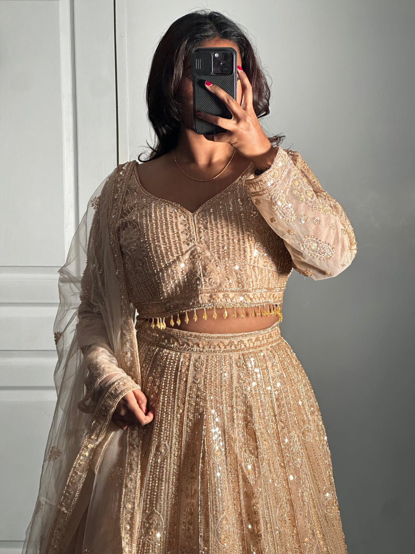 Lehenga Golden Aura