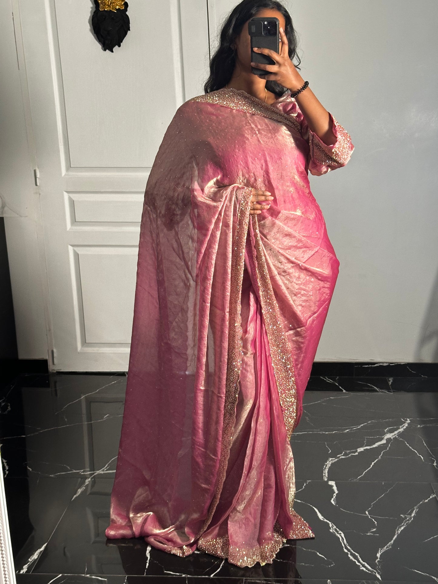 One minute saree rose