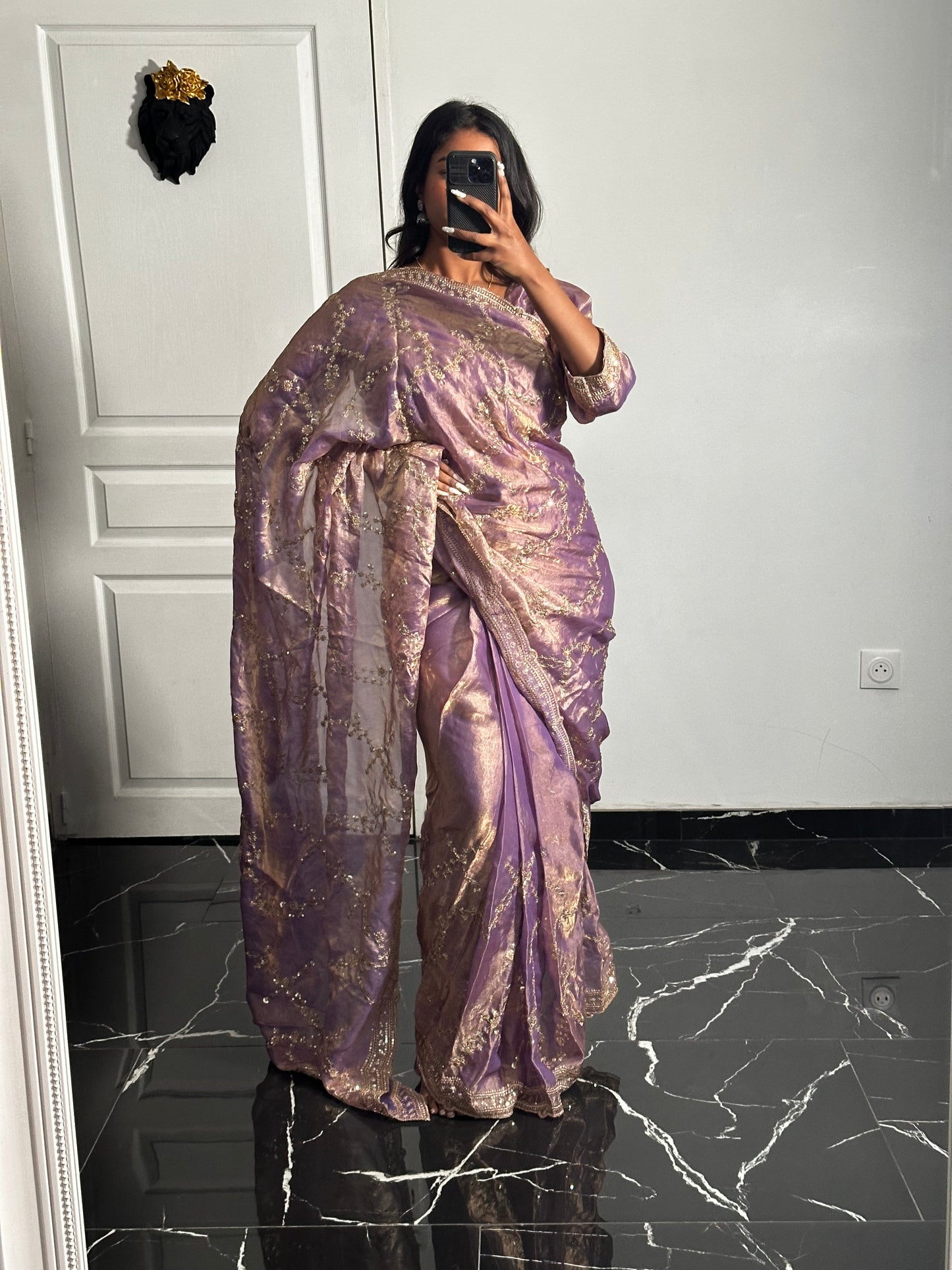 Saree Zoya lilas