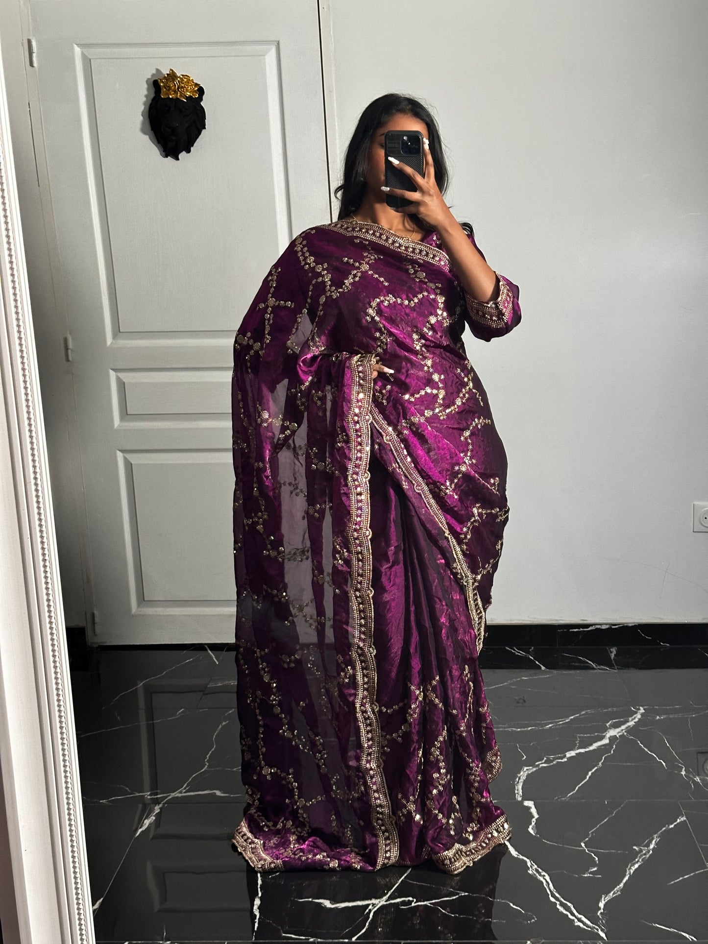 Saree Zoya violet