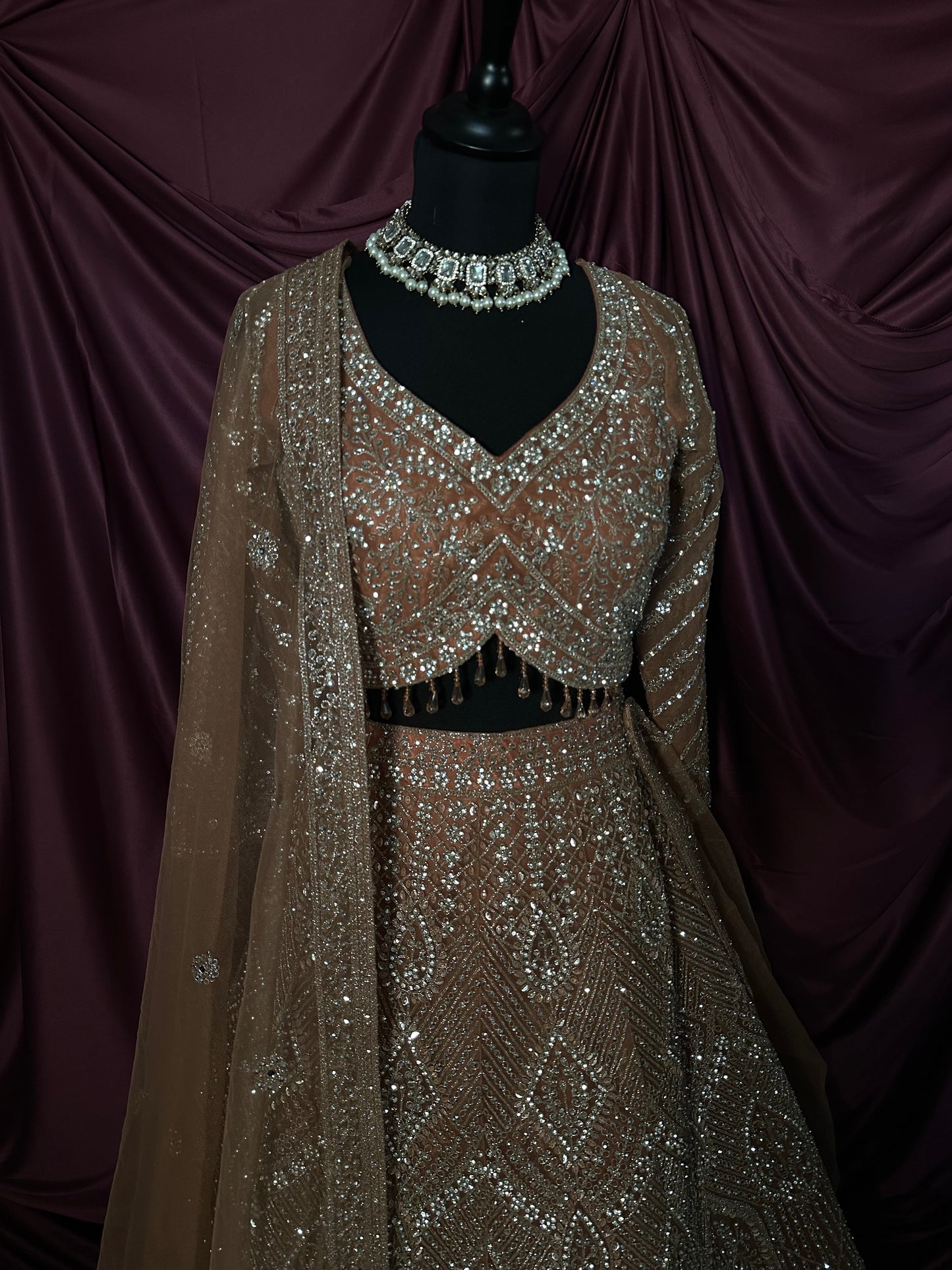 Lehenga Terracota