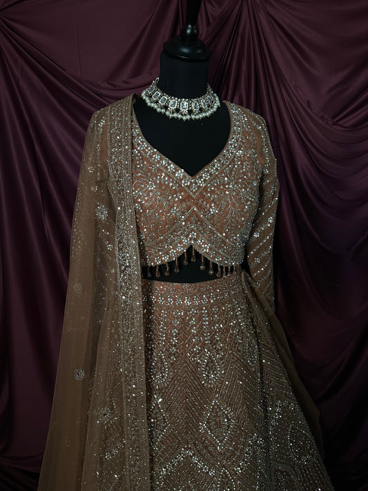 Lehenga Terracota