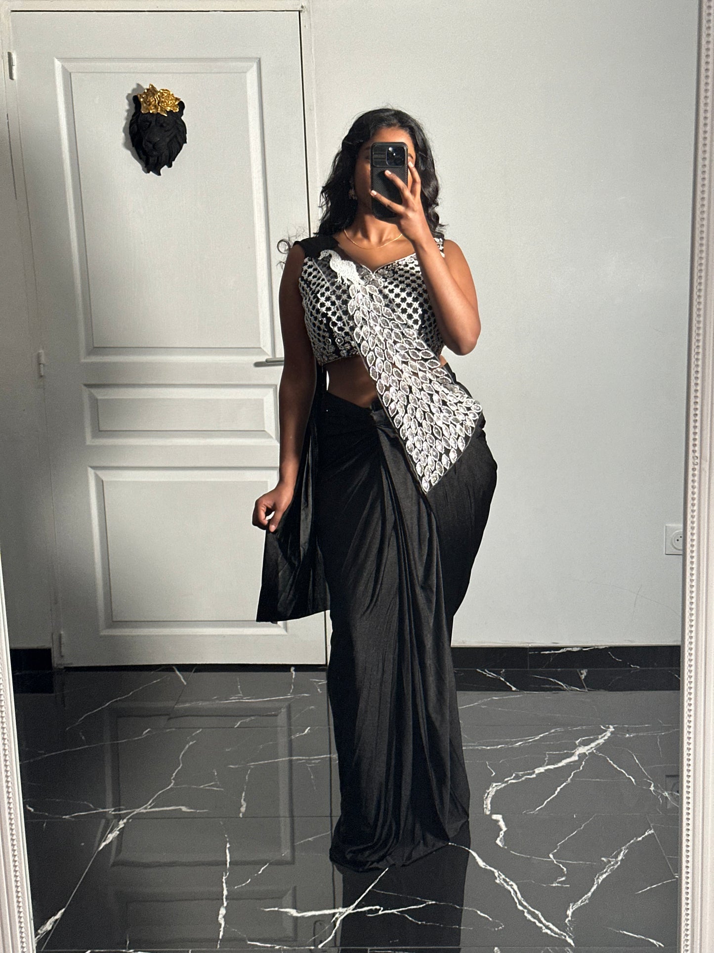NYRA- One minute saree noir