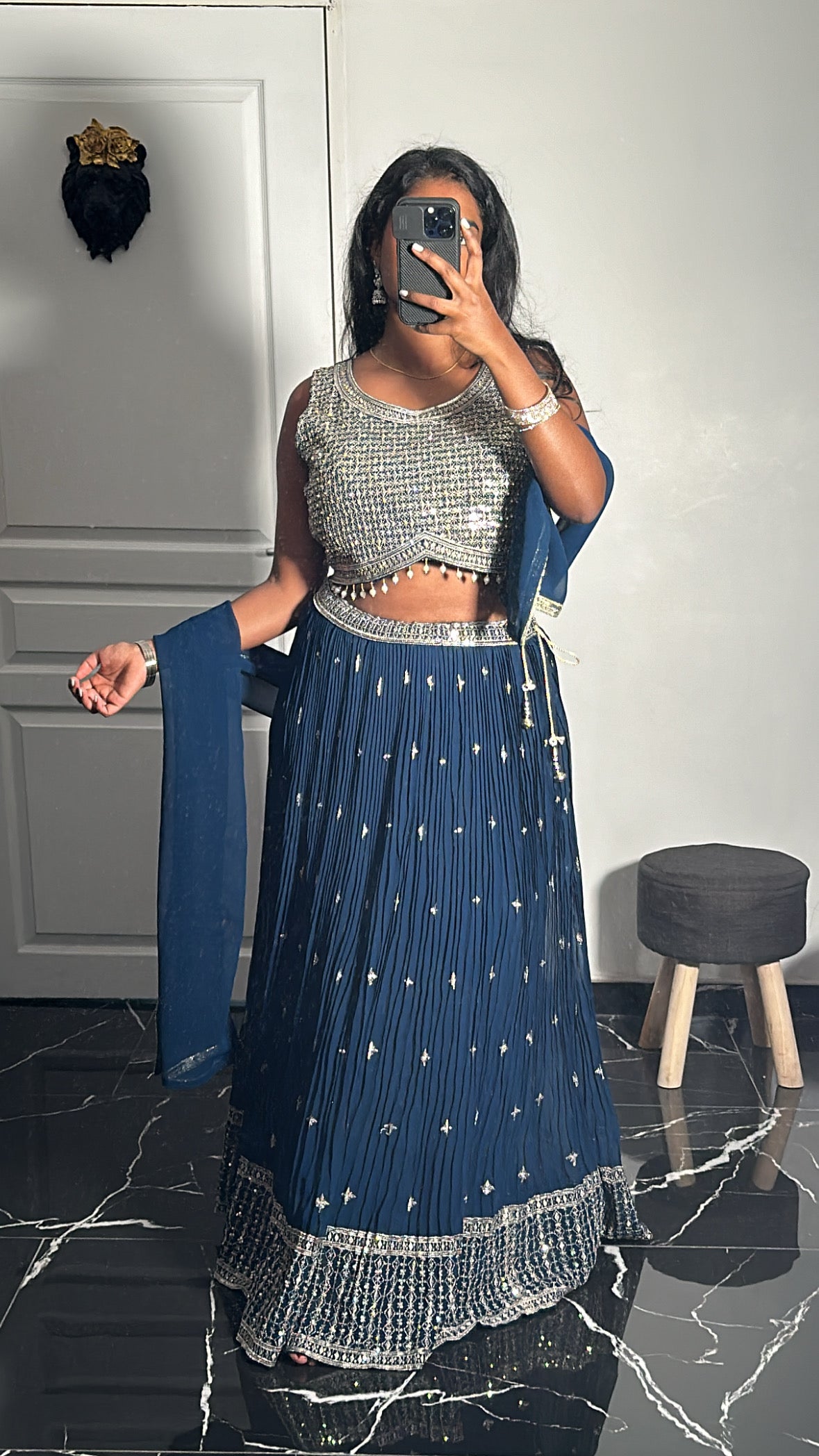 Juliette blue Lehenga