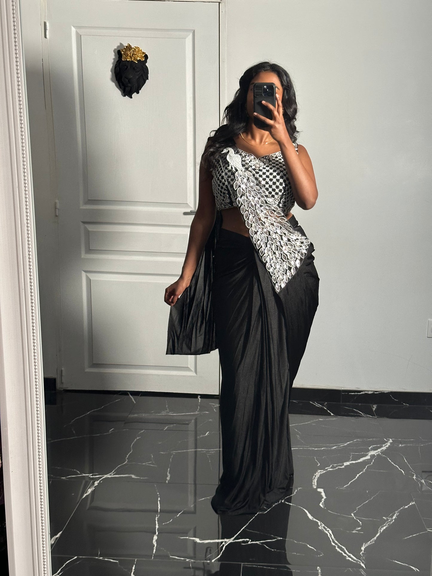 NYRA- One minute saree noir