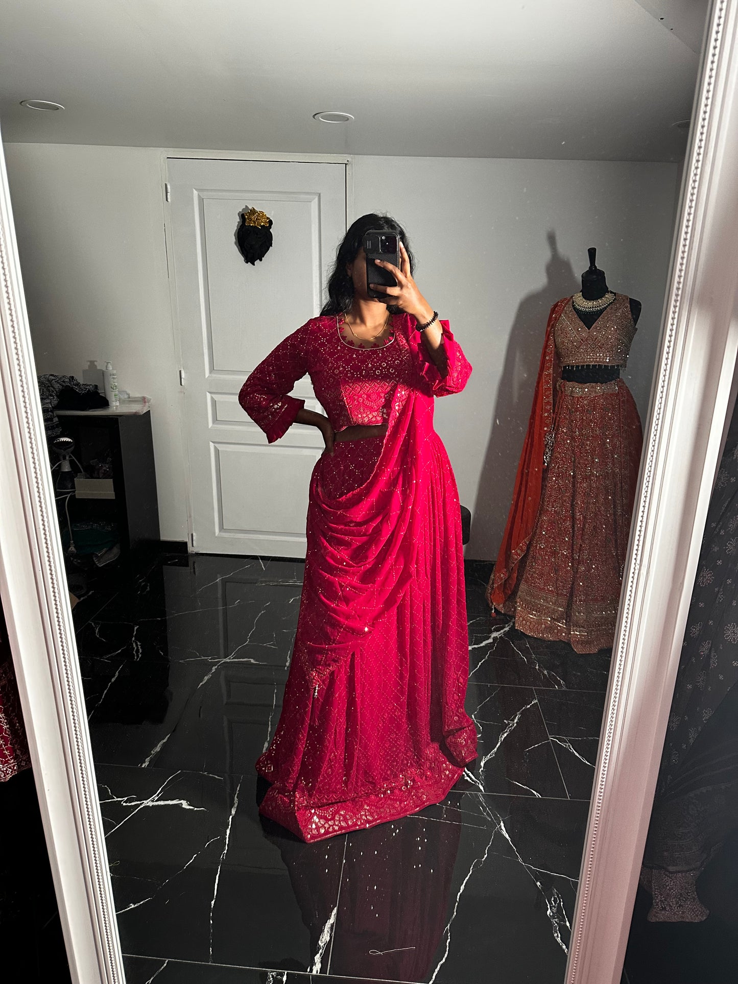 Lehenga Rose Fushia