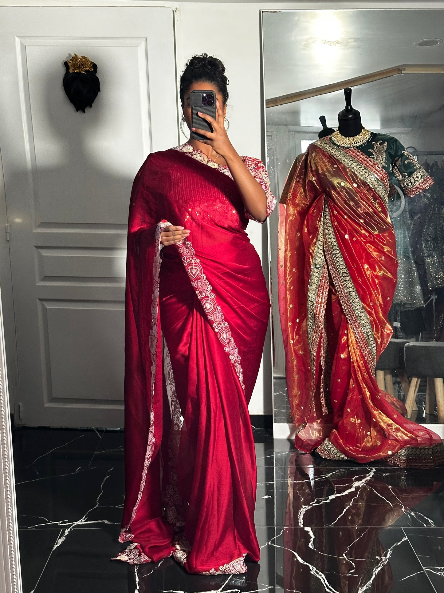 Simrane one minute saree