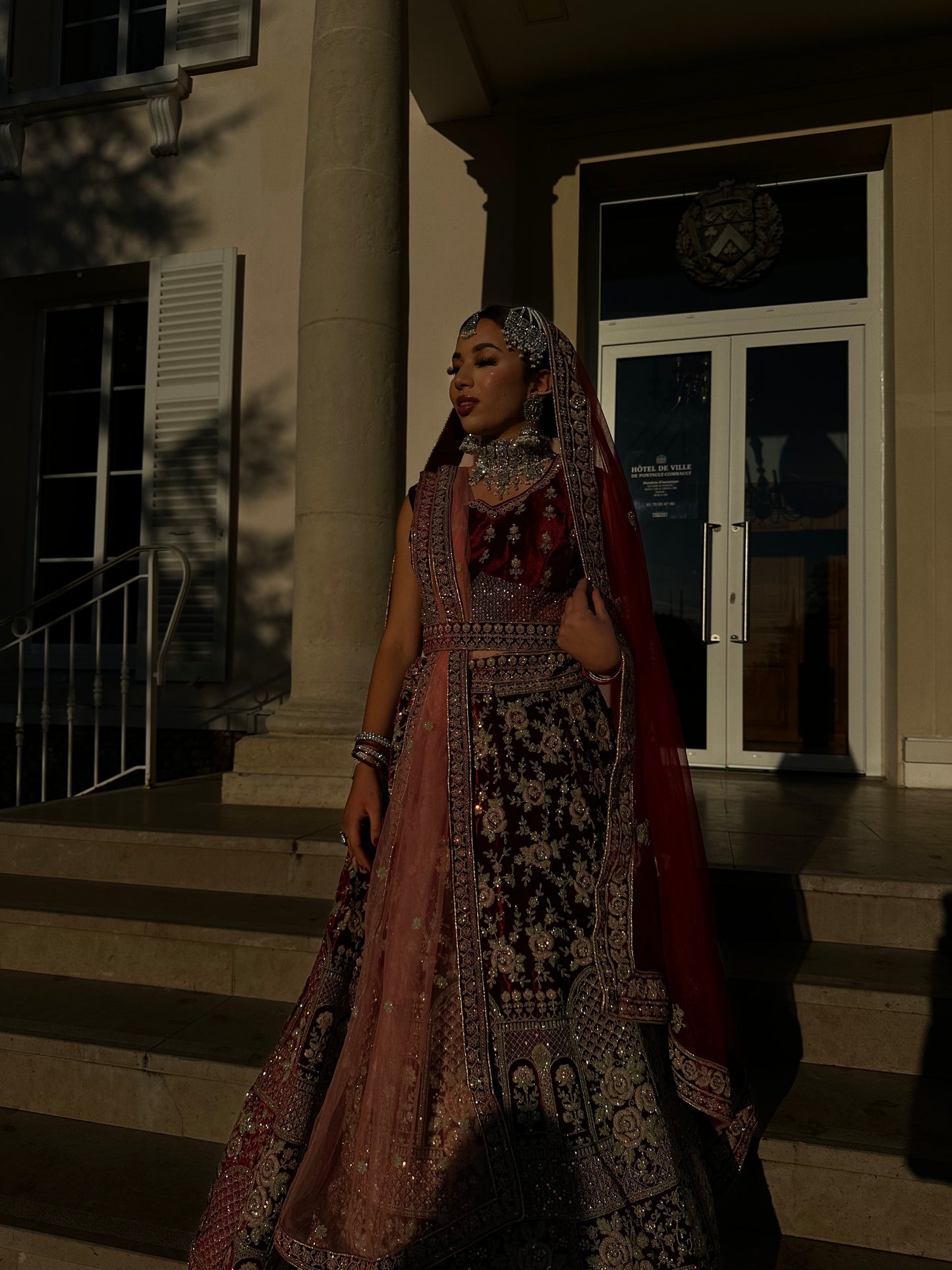 Bridal lehenga Rouge