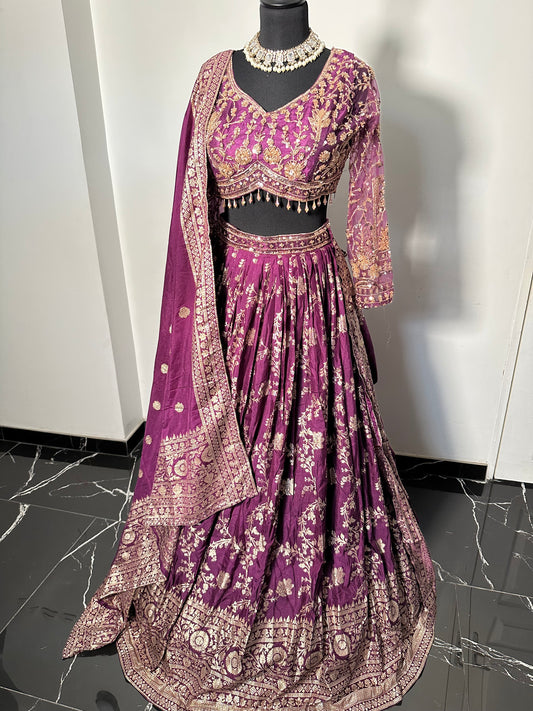 Lehenga Prune Maharani