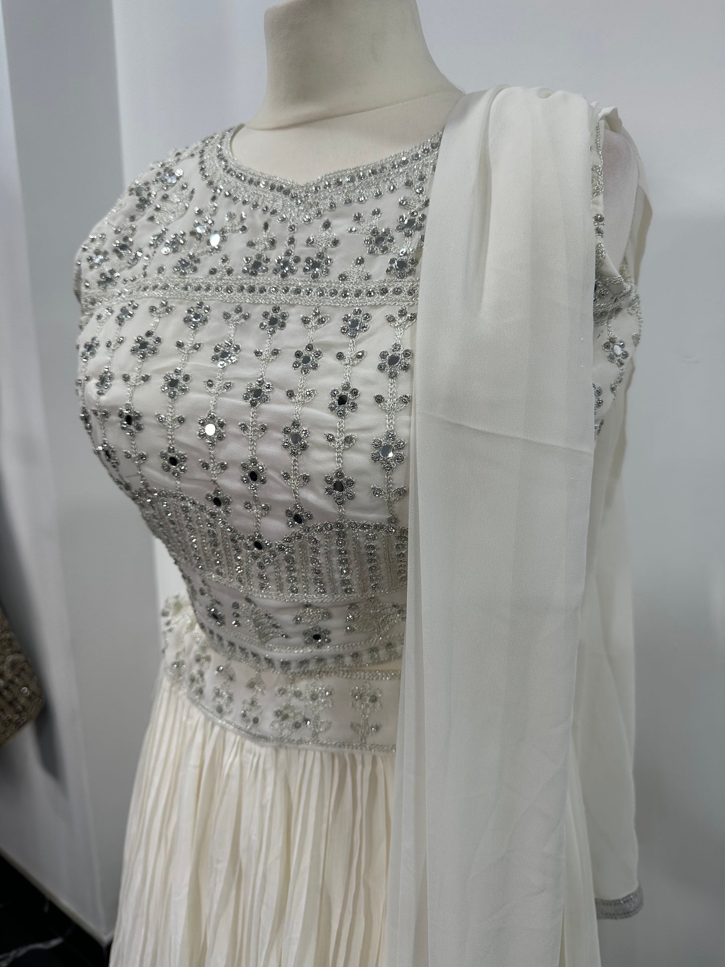 Lehenga blanc