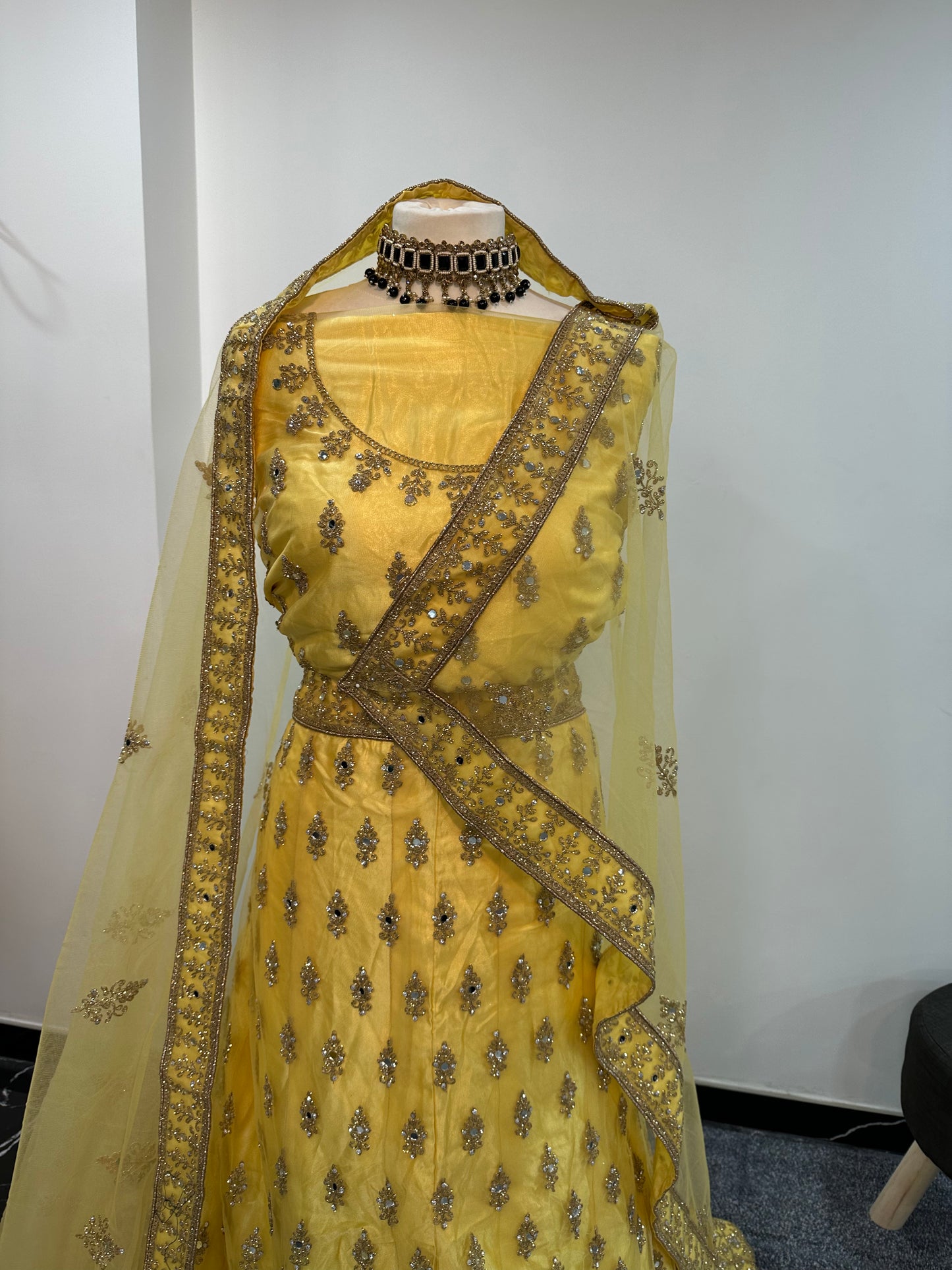 Pastel yellow Lehenga