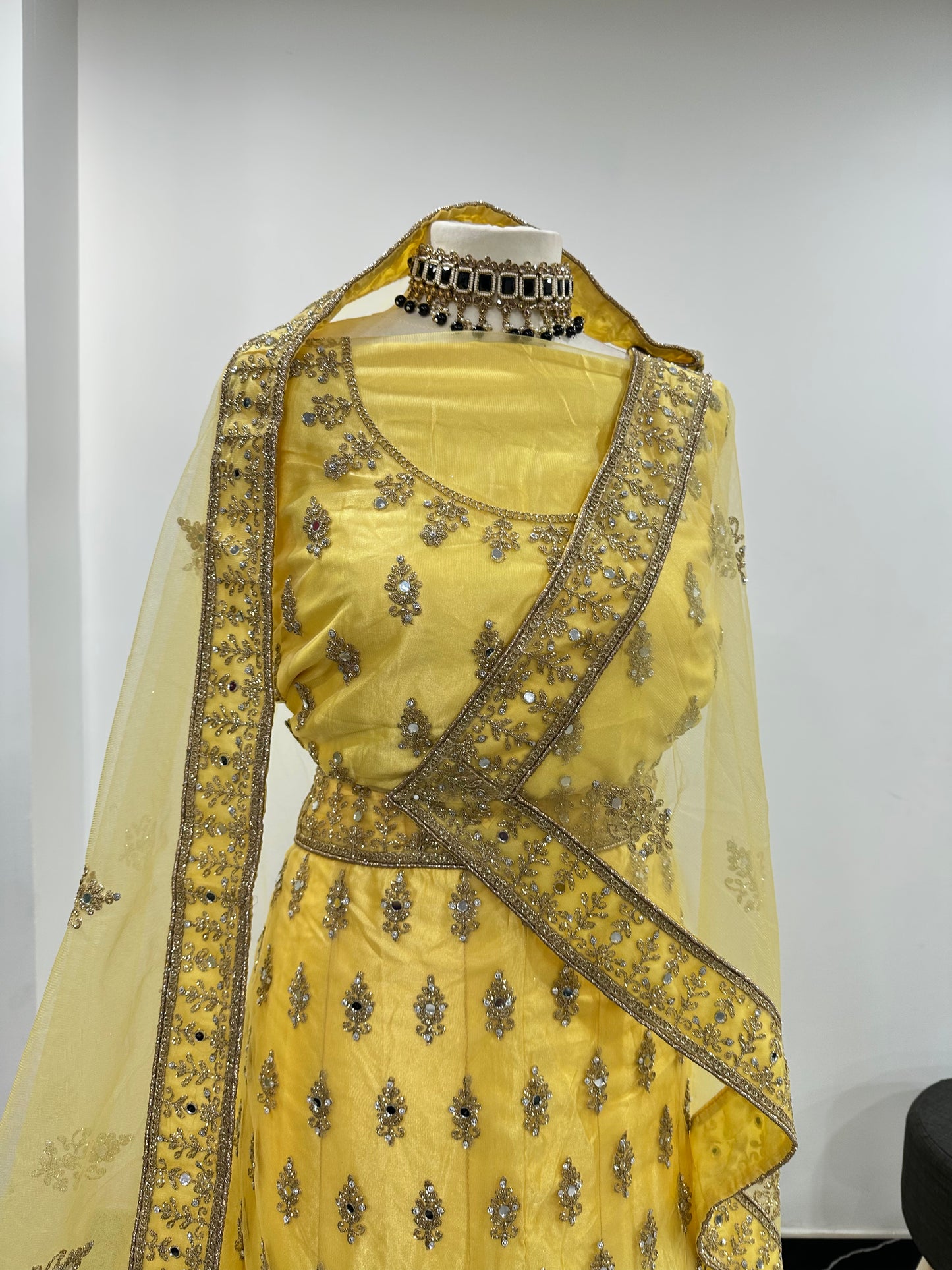 Pastel yellow Lehenga